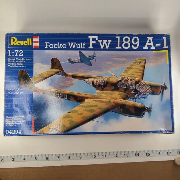 REVELL 04294 - WWII GERMAN FOCKE WULF FW 189 A-1 - 1/72 SCALE MODEL KIT - Picture 1 of 6